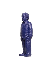 blaue Einstein-Skulptur