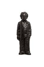 bronzefarbene Einstein-Skulptur