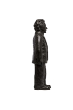 bronzefarbene Einstein-Skulptur